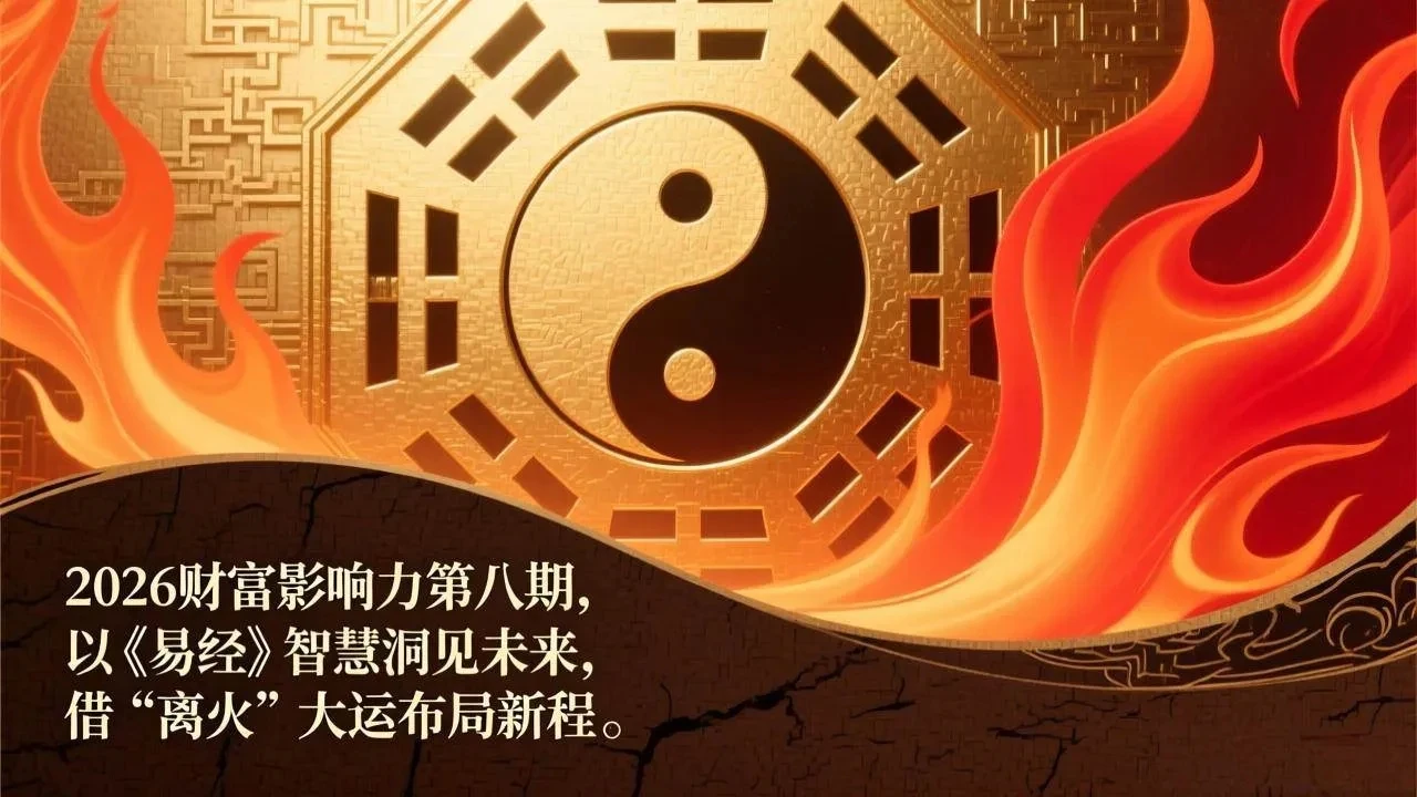 【精】2026财富影响力第八期，以《易经》智慧洞见未来，借“离火”大运布局新程