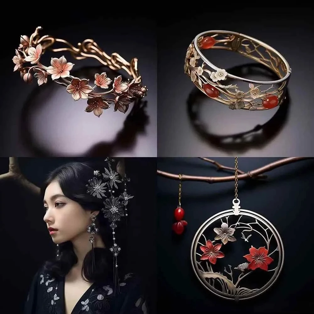 460+专业Midjourney珠宝摄影AI提示词+成效果图,戒指/项链/耳环/手链/宝石/及奢侈配饰等全品类 460+专业Midjourney珠宝摄影AI提示词+成效果图,戒指/项链/耳环/手链/宝石/及奢侈配饰等全品类