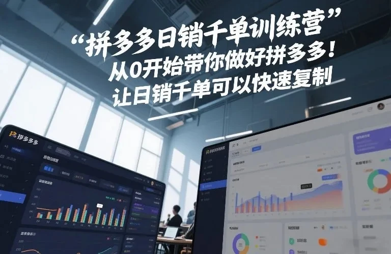 【精】白凤电商·拼多多日销千单训练营,从0开始带你做好拼多多,让日销千单可以快速复制(更新26年2月)