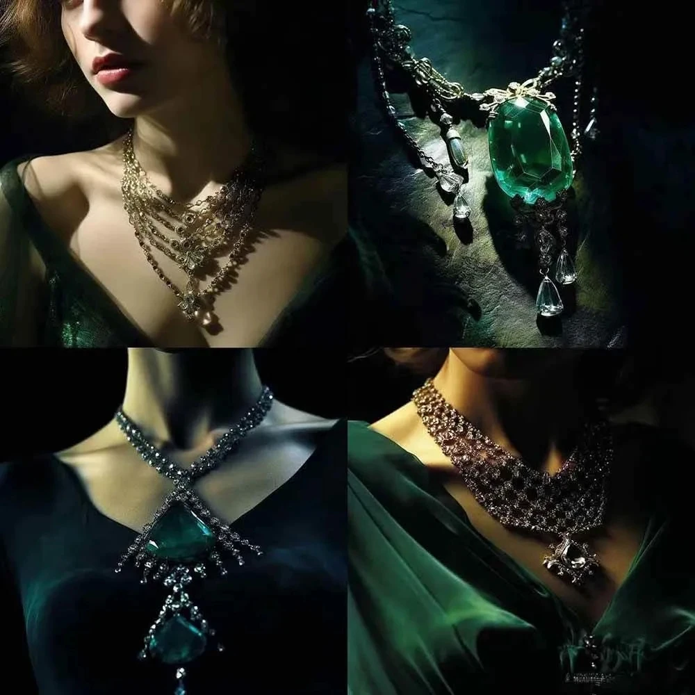 460+专业Midjourney珠宝摄影AI提示词+成效果图,戒指/项链/耳环/手链/宝石/及奢侈配饰等全品类 460+专业Midjourney珠宝摄影AI提示词+成效果图,戒指/项链/耳环/手链/宝石/及奢侈配饰等全品类