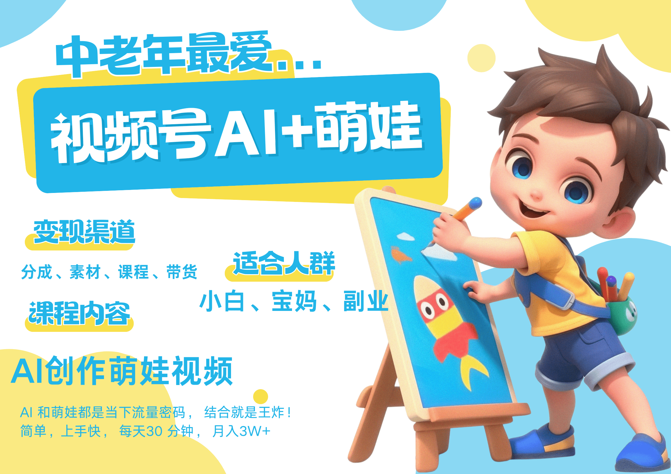 AI+萌娃，又一爆款密码，小白3步上手每天十分钟，泼天流量，发布就爆！月入5W，抓紧学！