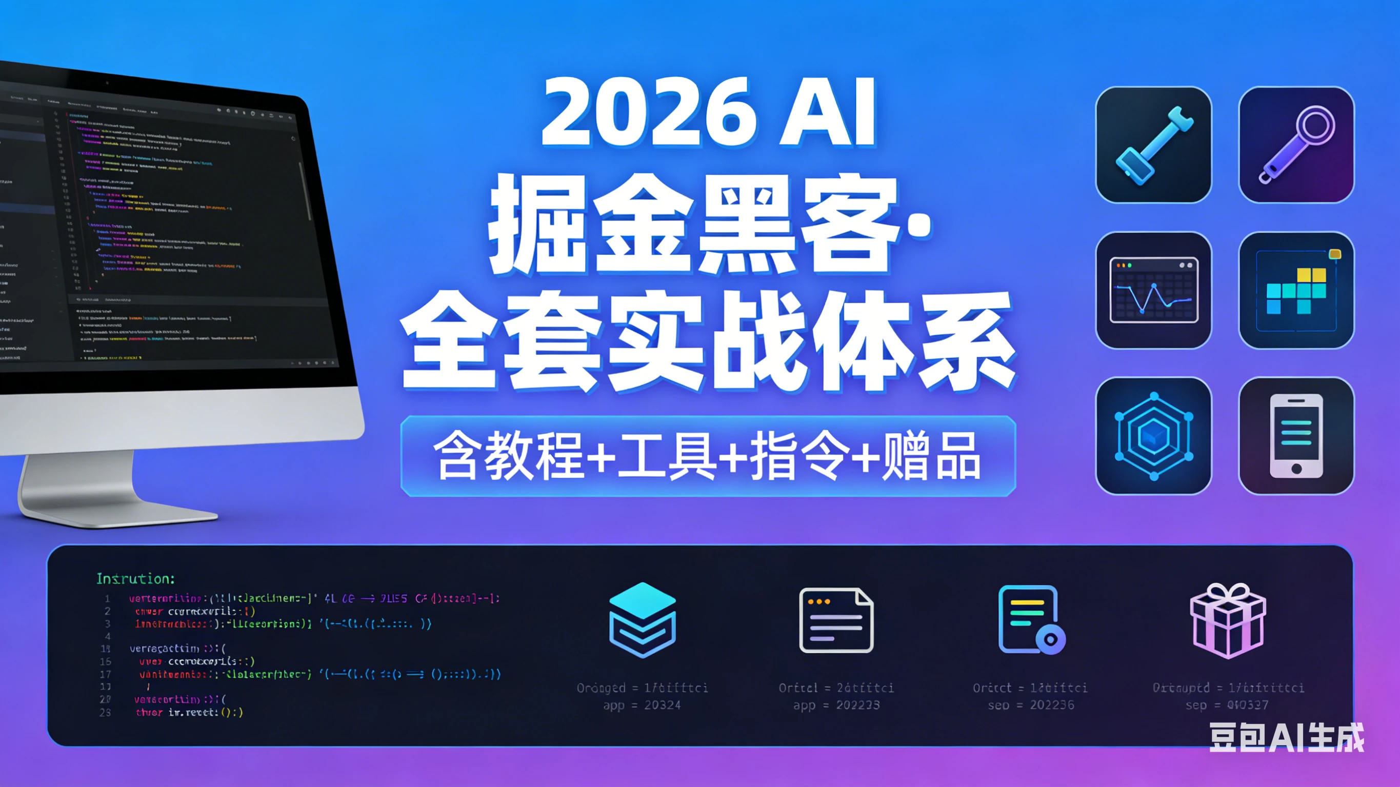【精】2026 AI 掘金黑客·全套实战体系(含教程+工具+指令+赠品)